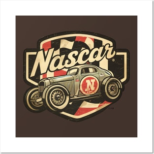 Vintage NASCAR Car Posters and Art